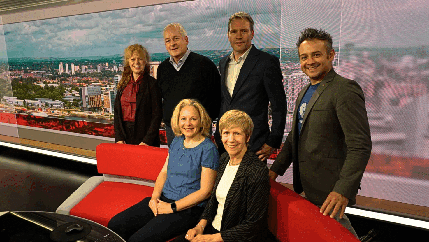 BBC team in studio