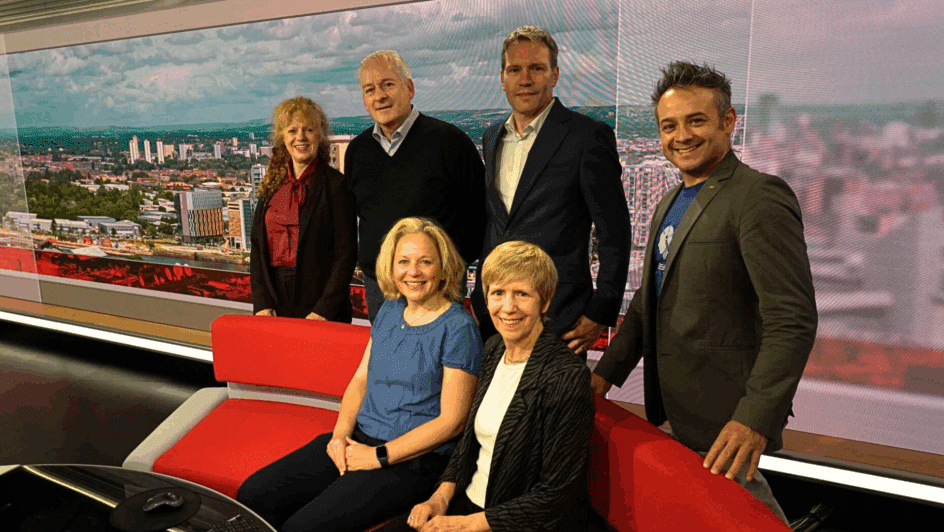 BBC team in studio